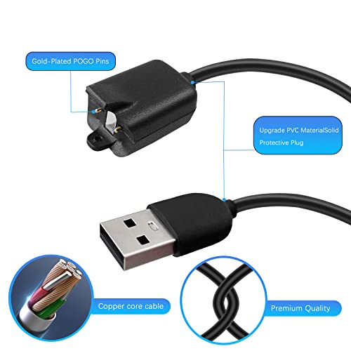 RUKUHOT 1.65 ft Portable Magnetic Charger Cable for Tractive GPS Pet Tracker – High-Speed USB Charging Cord for Cats and Dogs – Effortless Magnetic Connection & Enhanced Compatibility for Pet Safety