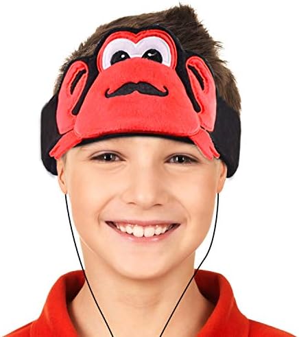 Crab-Themed Kids Headphones with Volume Limiting – Soft, Washable Fleece Headband for Safe and Comfortable Listening on the Go, Adjustable Fit for Growing Toddlers, Perfect for Music and Learning Adventures