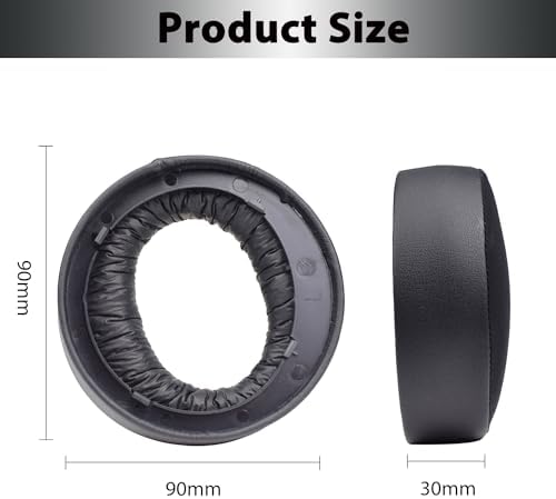 Elevate Your PS5 Gaming with Premium Memory Foam Ear Pads – Noise-Isolating Replacement Cushions for Sony Pulse 3 D Wireless Headset – Soft Mesh Fabric for Unmatched Comfort & Long-Lasting Durability – Black Finish for Seamless Style