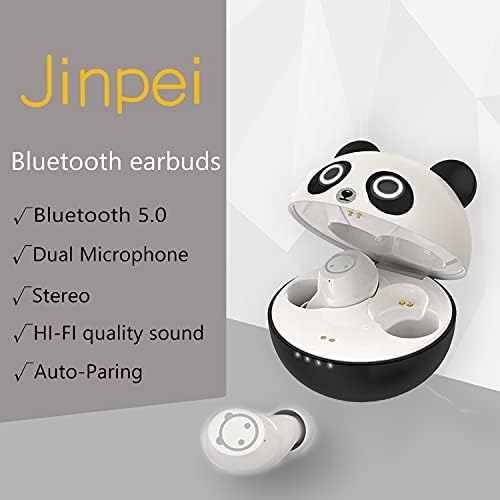 Compact Bluetooth 5.0 Earbuds for Small Ears | Touch-Control Noise-Cancelling Headphones with Unique Cartoon Charging Case | Lightweight Design for Comfort | Immersive Stereo Sound Perfect for Music & Calls | Ideal for Active Lifestyles