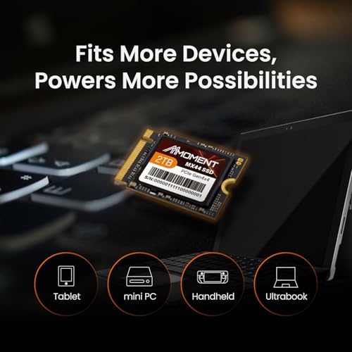 MMOMENT MT34 1 TB PCIe Gen3 NVMe M.2 2280 SSD – Supercharge Your Laptop and Desktop Performance with Blazing Fast 2000 MB/s Read Speeds for Gaming, Video Editing, and Efficient Data Management | Upgrade Your Storage Experience with Enhanced Compatibility and Reliability