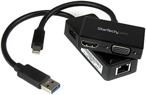 Versatile Surface Pro Connectivity Kit: HDMI, VGA & Gigabit Ethernet Adapters for Enhanced Performance on Surface Pro 5, 4, 3, 2 & Surface 3 – Lightweight, Travel-Friendly Accessories for Seamless Display and Network Integration