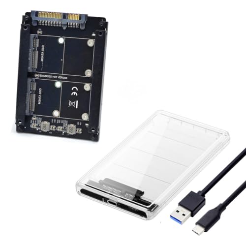 Chenyang Dual Function MSATA SSD JBOD Adapter with USB C 2.5″ Hard Drive Enclosure – Unmatched Speed and Versatility for Enhanced Storage Solutions