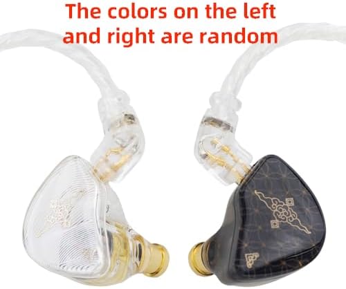 FAAEAL TANGZU Wan’er S.G Hi-Fi Earbuds – Premium Audiophile In-Ear Monitors Featuring 10 mm Dynamic Drivers for Enhanced Audio Clarity, Ergonomic Comfort Fit, Detachable 2-Pin Cable for Customization, Stylish Mixed Color Design, and Integrated Microphone for Effortless Hands-Free Calls and Versatile Listening Experiences