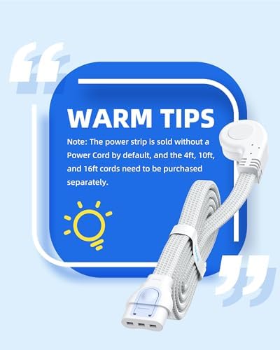 Maximize Your Charging Efficiency with Huntkey Easy Combo Surge Protector Power Strip – 6 AC Outlets & 4 USB Ports (2 USB-C, 2 USB-A), Customizable Cord Length for Ultimate Workspace Flexibility, Ideal for Home Office & Electronics Protection