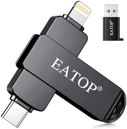512 GB USB Flash Drive for i Phone & i Pad – Effortless Photo and Video Backup, Multi-Compatible Storage Solution for Android and PC, Plug & Play Convenience, High-Speed Data Transfer, Stylish Dark Gray Design – Your Ultimate Memory Management Accessory