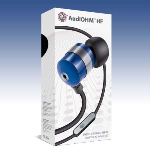GOgroove Audi OHM HF Earbud Headphones – Superior Noise Isolating In-Ear Earphones with Deep Bass, Ergonomic Fit & Comfortable Gel Tips for All-Day Use – Perfect for Music Lovers, Commuters & Fitness Enthusiasts