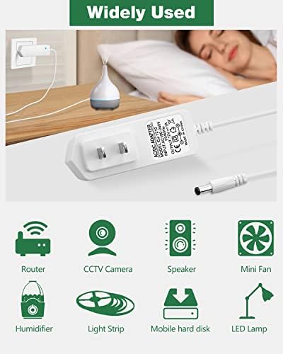 Universal 12 V 1 A DC Power Adapter for LED Strips & CCTV – Reliable 100-240 V AC to DC Converter with 5.5 mm x 2.5 mm Connector for Seamless Integration – Optimal Power Solution for Home Security and Lighting Applications