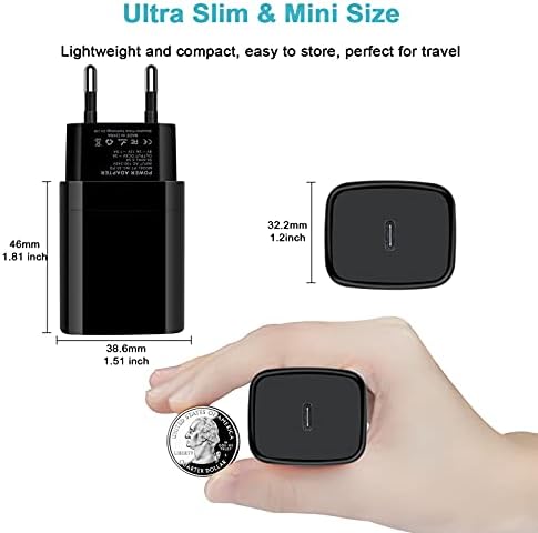 Universal Travel Adapter Kit: 20 W Fast Charging USB-C Converter for US to UK – Dual Port Compatibility for i Phone 16-11 Pro Max, Samsung Galaxy S24, Google Pixel – Lightweight and Compact Travel Essential for Effortless Power on the Go