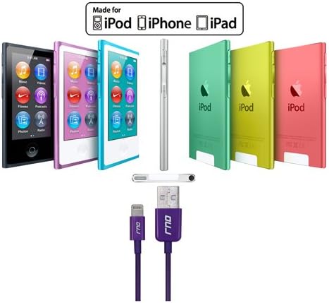 RND MFi Certified 1.5 FT Lightning to USB Cable for i Phone, i Pad & i Pod – Optimal Fast Charging & Data Sync Accessory for i Phone X Series, 8, 7, 6 Models – Durable & Portable Black Design for Everyday Use