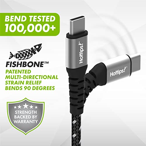 High-Performance USB C Cable 4 ft 2-Pack – Premium Braided Aramid Fiber for Fast Charging (3 A) – Versatile Compatibility with Android, Samsung Galaxy, LG, Pixel, Nintendo Switch & PS5 – Durable & Portable Charger Cord for Optimal Efficiency