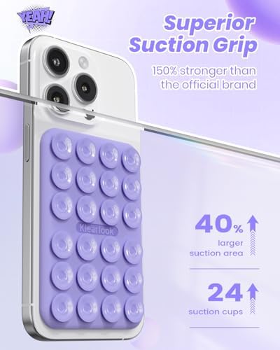 Klearlook Magnetic Suction Phone Mount Set – 4 Stylish Colors for Mag Safe Cases, Hands-Free Selfie Grip for Tik Tok & Content Creators, Lightweight & Portable, Secure Magnetic Attachment for Effortless Video Recording and Photography