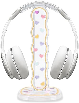 CamyCosy Headphone Holder for Desk, Gaming Headset & Earphone Stand with Tulip Flowers Pattern – Enhanced Compatibility and Speed