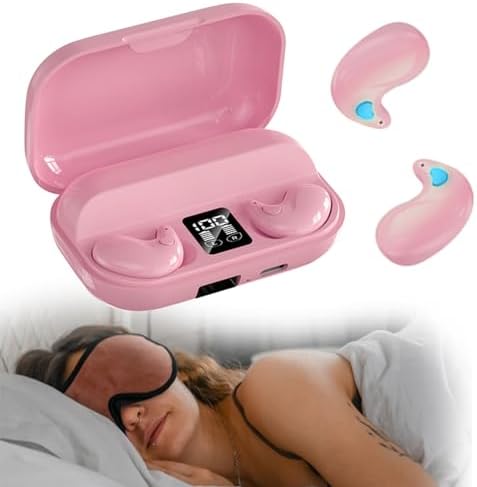 Ultra-Comfort Invisible Sleep Wireless Earbuds – IPX5 Waterproof Discreet Design for Side Sleepers, Mini Bluetooth Headphones with Enhanced Compatibility and Quick Pairing for Uninterrupted Rest and Relaxation