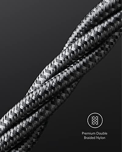 Anker 6 FT USB C to USB C Charging Cable Pack – 60 W Fast Charge for i Phone 16 Series & i Pad Mini 6 – Durable Nylon Braided Design, Enhanced Compatibility & Flexibility for All USB-C Devices (5 Pack)