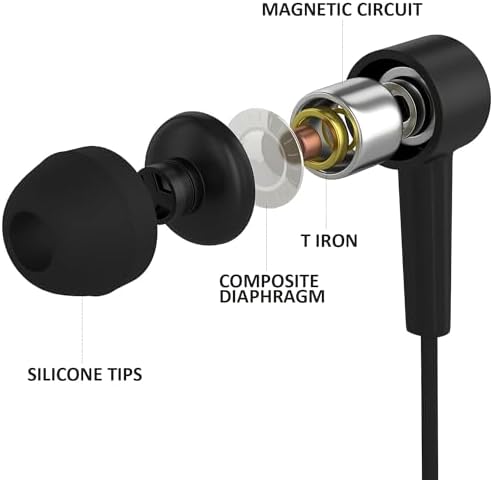 Maeline 20 Pack Bulk Earbuds – High-Quality Noise-Isolating In-Ear Headphones for Classroom and Travel – Comfortable 3.5 mm Wired Earphones for Kids and Adults – Durable Audio Solution for Phones, Computers, and Laptops – Sleek Black Design for Enhanced Listening Experience