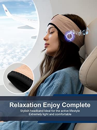 Ultimate Bluetooth Sleep Headphones Headband for Side Sleepers – Premium Wireless Music Mask with HD Sound for Travelers, Yogis, and Meditation Lovers – Unleash Effortless Comfort and Serenity with Cutting-Edge Connectivity and Relaxing Audio Experience