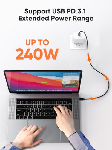 CableCreation Short USB4 Cable 0.5FT, 40Gbps, 240W, 8K@60Hz, Compatible with Thunderbolt 3, Thunderbolt 4 and USB-C, 2Pack – Enhanced Compatibility and Speed