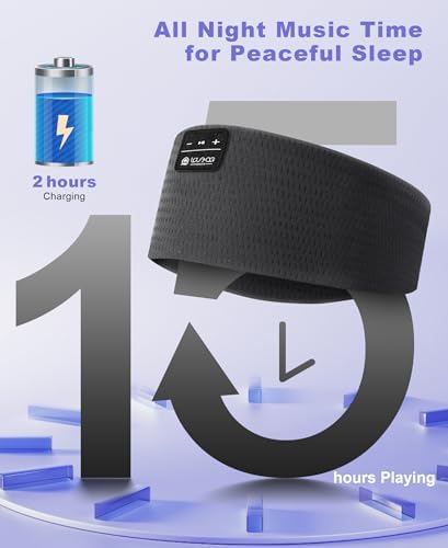 Ultimate Bluetooth 5.4 Sleep Headband Headphones – Designed for Side Sleepers, Unmatched Comfort for Active Lifestyles, Superior Sound Quality, Ergonomic Fit for Enhanced Relaxation, Ideal Tech Gift for Music and Podcast Enthusiasts