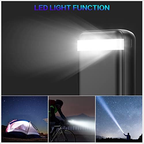 Ultimate 50,000 m Ah Portable Power Bank – High-Speed 22.5 W Fast Charging External Battery Pack with Triple Outputs & Dual Inputs, Ideal for i Phone, Samsung, i Pad, and More – Emergency Flashlight Included for On-the-Go Convenience and Reliability