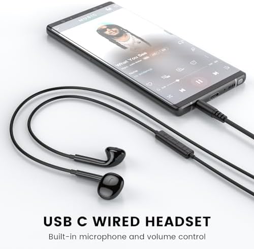 MOSWAG High-Fidelity Wired Earbuds with Built-In Microphone – Universal 3.5 mm Jack Earphones for Smartphones, Laptops, MP3 Players & More – Lightweight, Tangle-Free Design for Ultimate Comfort and Durability