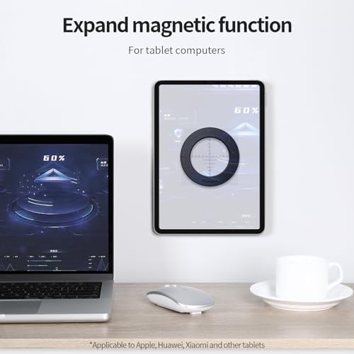 Nillkin Magnetic Wall Holder Stand for i Pad – Dual-Purpose Protective Case & Secure Mount for i Pad Pro 11, Air 5/4/3, & Pro 12.9 – Effortless Installation, Sleek Design & Enhanced Stability for Home and Office Use – 2 Piece Set for Versatile Display Solutions