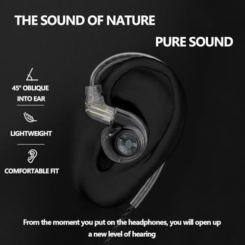 Premium Hybrid In-Ear Monitors with Advanced 1 BA + 1 DD Technology | Unmatched Comfort for Long Listening Sessions | Deep Bass for Gaming and Music Enthusiasts | Ergonomic Design for Noise Isolation and Fit | Universal Device Compatibility | Elevate Your Sound Experience Today