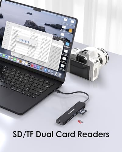Elevate Your Connectivity with the LENTION USB C Hub: 100 W Fast Charging, 4 K HDMI Output, Dual Card Reader, and Versatile USB 3.0/2.0 Compatibility for Mac Book Pro, Mac Air, Surface, Chromebook, and More – Sleek Space Gray Design for Professionals and Creatives Seeking Enhanced Performance and Productivity