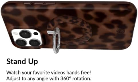 Transform Your i Phone 16, 15, 14, 13, 12 with VELVET CAVIAR’s Amethyst Purple Leopard Mag Safe-Compatible Grip – Stylish Magnetic Ring Holder & Adjustable Stand for Effortless Hands-Free Viewing, Secure Texting, and Enhanced Usability – Elevate Your Mobile Experience with Durable, Lightweight, and Customizable Accessory
