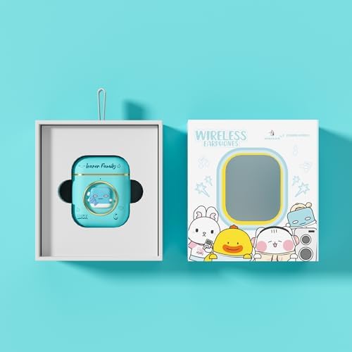 Black Panda Wireless Earbuds – Stylish Bluetooth 5.4 Sports Headphones with IPX4 Waterproof Technology, Perfect for Active Lifestyles, Travel, and School – Ideal for All Ages with Built-in Mic for Hands-Free Calls and Comfort Fit