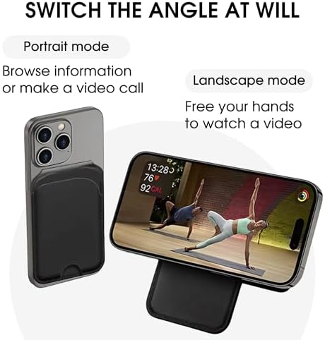 Elevate Your Everyday: Premium Leather Magnetic Wallet Stand for i Phone 16, 15, 14, 13 & 12 Series – Adjustable Mag Safe Card Holder & Secure Phone Grip for Effortless Convenience – Perfect Blend of Style and Functionality