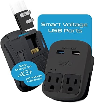 Compact Travel Power Adapter Set for Brazil, Peru & Chile – 20 W Dual USB & USB-C Charger with 2 USA Sockets – Fast Charging with Type C & N Attachments – Portable Plug Converter for Global Travelers – Stay Connected Anywhere