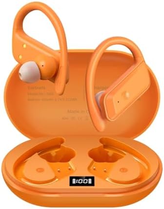Ultimate Bluetooth 5.4 Wireless Earbuds – 53 Hours of Uninterrupted Playtime, IPX7 Waterproof Sport Headphones with LED Battery Indicator & Built-in Mic for Gaming, Fitness, and Everyday Use – Designed for Maximum Comfort and Resilience – Sleek Black Edition