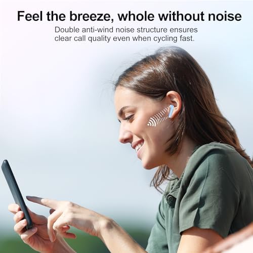 Jesebang Pink Bluetooth 5.3 Wireless Earbuds – Stylish Stereo Earphones with ENC Microphone, 30-Hour Playtime, IP7 Waterproof Rating for Gym & Outdoor Adventures, Dual LED Battery Display – Ultimate Audio Freedom on the Move