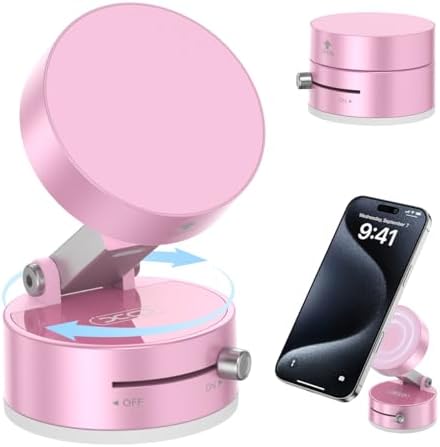 Revolutionary 15 W Magnetic Wireless Car Charger Mount – Adjustable Fast Charging Holder for i Phone 12-16 | Sleek, Foldable Design for Optimal Viewing | Ideal Gift for Tech-Savvy Drivers | Enhanced Mag Safe Compatibility & Travel-Friendly Convenience