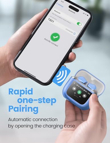 Ultimate Bluetooth 5.3 Wireless Earbuds – Experience Superior Deep Bass with 50-Hour Playtime, IPX7 Waterproof Design for Enhanced Durability, Featherlight In-Ear Fit for All-Day Comfort, Integrated Microphone for Clear Hands-Free Calling, Effortless Compatibility with i OS & Android Devices – Ideal Gift for Music Enthusiasts and Fitness Lovers