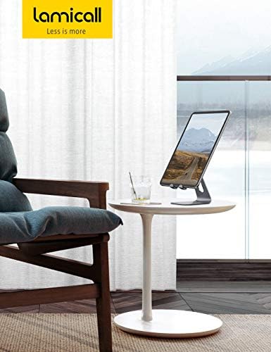 Versatile Multi-Angle Adjustable Tablet Dock for Enhanced Viewing – Premium Cradle Stand Compatible with i Pad Pro, Galaxy Tab, Fire HD & More – Perfect for Work, Entertainment, and Video Conferencing – Lightweight, Sturdy Design with Modern Aesthetic for Home or Office Use