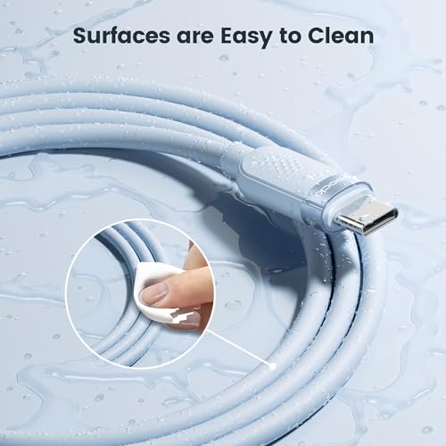 High-Speed 60 W USB C Cable Set [2-Pack, 10 ft] – Versatile Fast Charging Silicone Cord for i Phone 16, Samsung Galaxy S24, Mac Book Air, and More – Durable Design for Maximum Compatibility and Extended Reach (Black & White)
