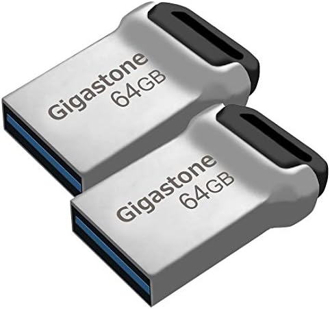 GIGASTONE Z90 128 GB USB 3.2 Gen1 Flash Drive 2-Pack – Waterproof Mini Fit Metal Thumb Drive for Fast Data Transfer, Reliable Storage Solution with USB 2.0/3.0/3.1 Compatibility – Perfect for Professionals and Students