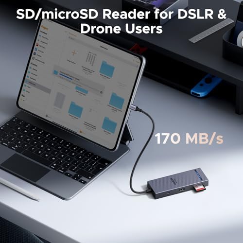 UGREEN Revodok Pro 8-in-1 USB-C Hub: Powerful Docking Station with 4 K HDMI, 100 W Power Delivery, and Ultra-Fast Data Transfer for Mac Book Pro, i Pad Pro, XPS, and More – The Compact Connectivity Essential for Professionals and Creatives on the Move