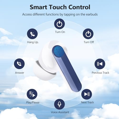 Next-Gen Wireless Earbuds 2025: Bluetooth 5.4 Technology for Ultra-Fast Connectivity, Immersive 3 D Stereo Sound, Advanced ENC Noise Cancellation, and 48-Hour Playtime – IPX7 Waterproof Design for Active Lifestyles, LED Battery Indicator, Universal Compatibility for Effortless Pairing – Redefine Your Sound Experience Today!