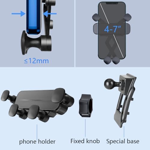 VW Golf 7 MK7 R GTI 2015-2021 Premium Car Phone Holder with 360-Degree Rotation | Enhanced Stability & Hands-Free Navigation | Effortless Installation & Sleek Aesthetic Design | Universal Smartphone Compatibility – Essential Auto Accessory for Modern Drivers