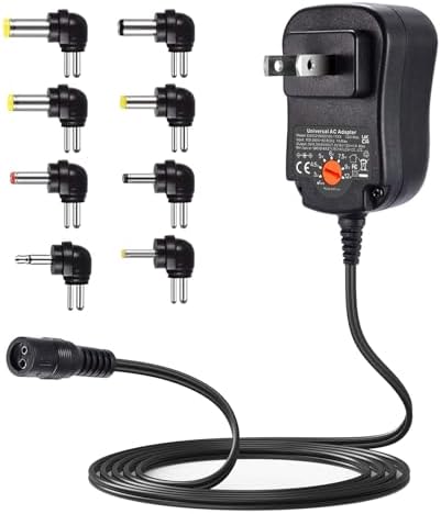 Universal 12 W Multi-Voltage AC Adapter – Dynamic Power Supply for CCTV, Routers, Tablets & More – Efficient High-Speed Charging for Your Essential Electronics