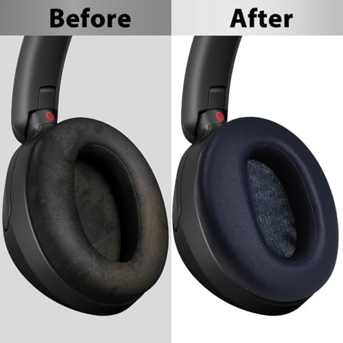 Upgrade Your Sony WH-XB910 N Headphones with Premium Memory Foam Earpads – Noise-Canceling Cushions Featuring Secure Buckle Design for Ultimate Comfort and Sound Isolation in Black – Perfect Replacement for Wired & Wireless Audio Enjoyment