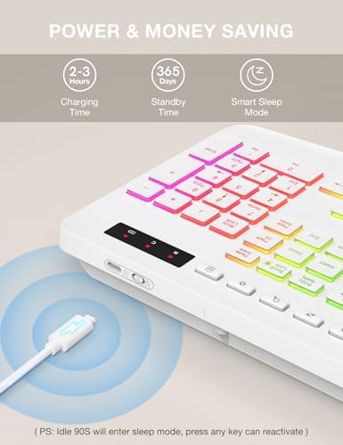 SABLUTE Ergonomic Large Print Wired Keyboard with Wrist Rest & Phone Holder – Perfect for Enhanced Visibility and Comfort in Windows, Desktop & Laptop Use – Eye-Catching Yellow Design for Effortless Typing Experience