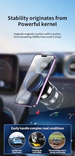 Revolutionary 360-Degree Suction Cup Magnetic Phone Holder – Ultimate Hands-Free Car Accessory for All Smartphones and GPS Devices