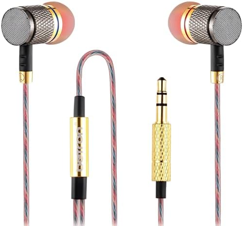 Elevate Your Audio Experience with Betron YSM1000 Wired Earphones – Noise Isolating Earbuds with Tangle-Free Cable and 3.5 mm Jack Compatibility for i Phone and More – Lightweight Comfort for Extended Use and Unmatched Sound Quality