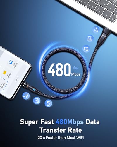 USB C to USB C Magnetic Charging Cable[3-Pack, 3.3ft/6.6ft/6.6ft], Aripps 60W/3A Fast Charging USB Type C Charger Cord Compatible with Samsung Galaxy S21/S21+ Ultra 5G, S20/S20, Pixel & More (Red-60W) – Enhanced Compatibility and Speed