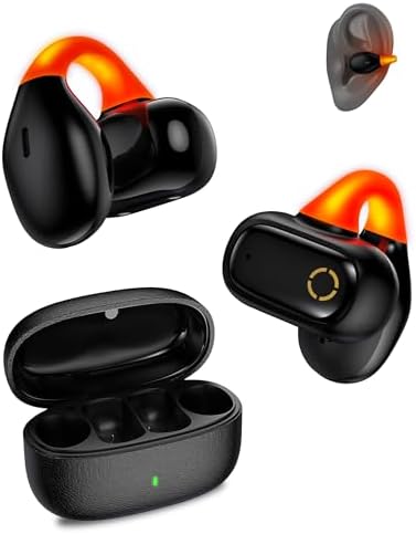Experience Unmatched Freedom with Jiunai Open Ear Bone Conduction Earbuds – Advanced Sweatproof Wireless Bluetooth 5.3 Headphones for Active Lifestyles. Designed for Safety and Comfort, These Innovative Earbuds Feature a Unique Flash Night Light to Enhance Visibility During Evening Activities. Perfect for Running, Cycling, and Outdoor Sports, the Ergonomic Clip-On Design Ensures a Secure Fit While Keeping You Aware of Your Surroundings. With State-of-the-Art Bone Conduction Technology, Enjoy Crystal-Clear Audio Without Compromising Situational Awareness. Built to Endure the Elements, These Durable Headphones Are Easy to Maintain and Ideal for Intense Workouts. Elevate Your Listening Experience with Jiunai – Where Cutting-Edge Technology Meets Your Active Lifestyle.