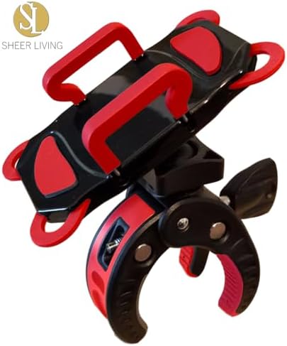 Universal Baby Stroller & Bike Phone Holder – Versatile Mount for Shopping Carts, Golf Carts, and More – Secure Clamp for i Phone and All Smartphones – Durable, Weather-Resistant Design for Active Lifestyles – Hands-Free Convenience for Parents and Fitness Enthusiasts